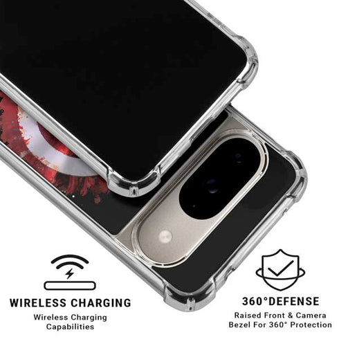 Marvel Captain America Star Shield Google Pixel 10 Clear Case